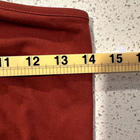 Oboe Rust Lace Up Maxi Dress Size L Women’s Strappy Bodycon Boho Sexy - Picture 7 of 8